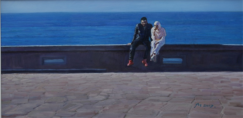 《大西洋暖流》布面油画 50×100cm 2019 - 副本.JPG