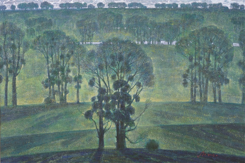 《极乐园》 布面油画 150×100 2004年.jpg