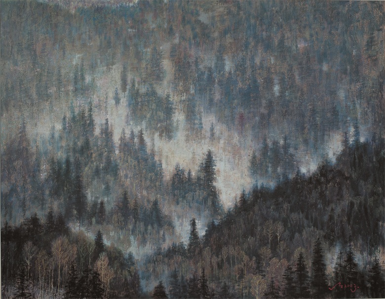 《大地无言24号》 布面油画 180cm×140cm 2003年.jpg