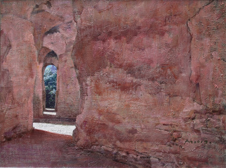 《日照古今》布面油画 60×80cm 2019.JPG