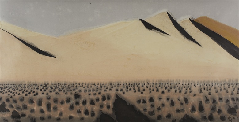 1760581168854180.jpg 《骆驼草》69cmx139cm 纸本设色 2015年.jpg