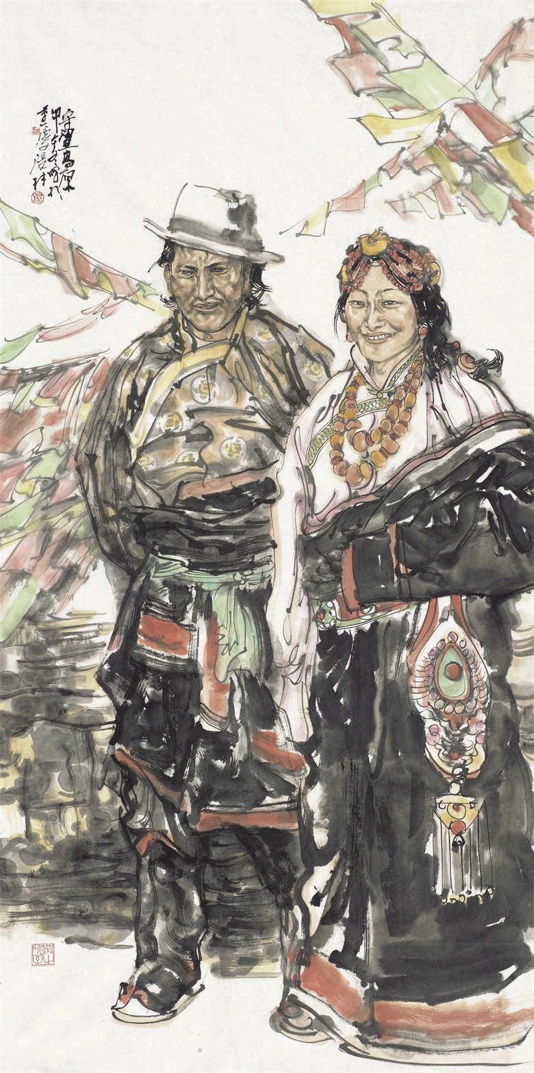 《守望高原》 136x68cm 2014年.jpg