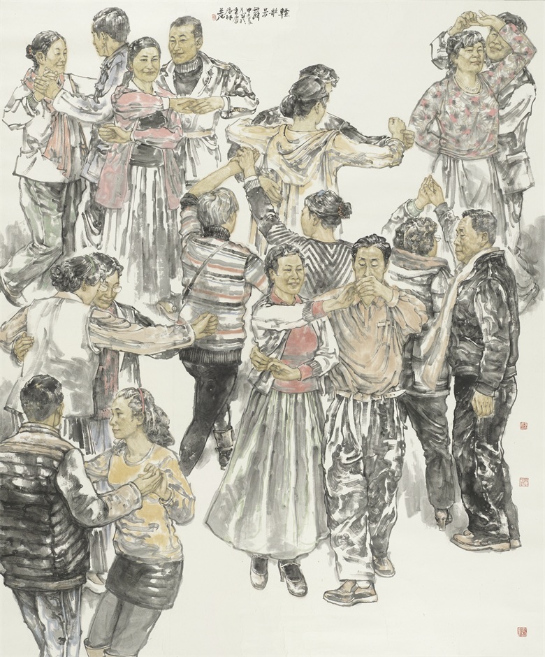 《轻歌曼舞》 180x180cm 2017年.jpg